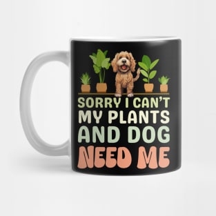 Cockapoo And Plants Mug